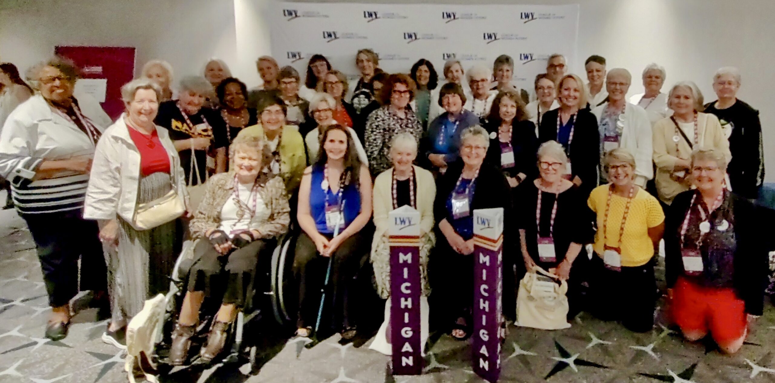 Members of the Michigan Leagues at the LWVUS Convention 2024